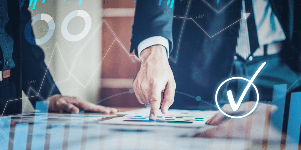 5 ways biometric technology is making the financial industry more secure and accessible banker looking at stocks and figures and staying secure with biometrics