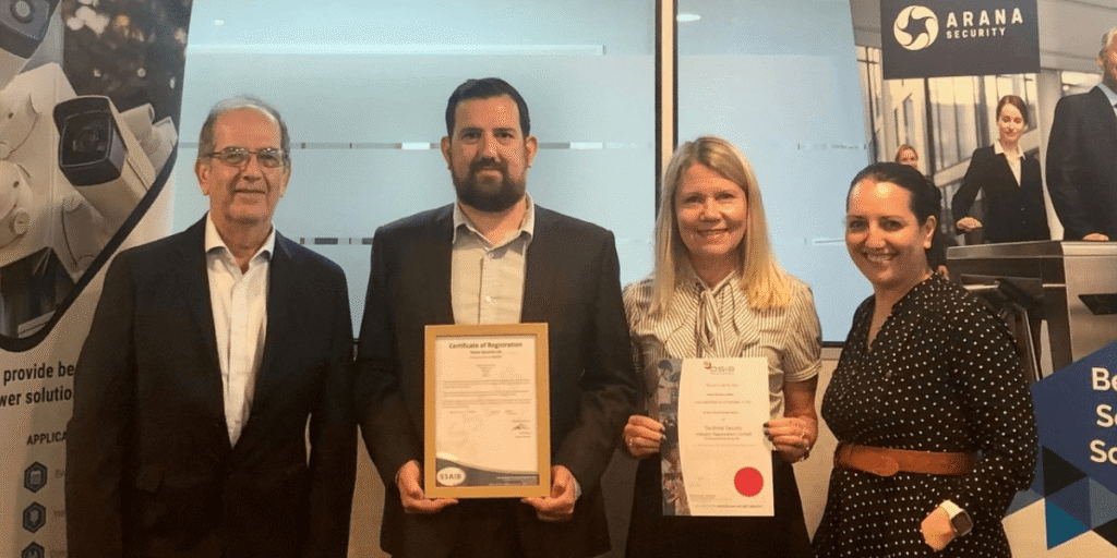 Arana Security Obtains ISO 9001 Certification